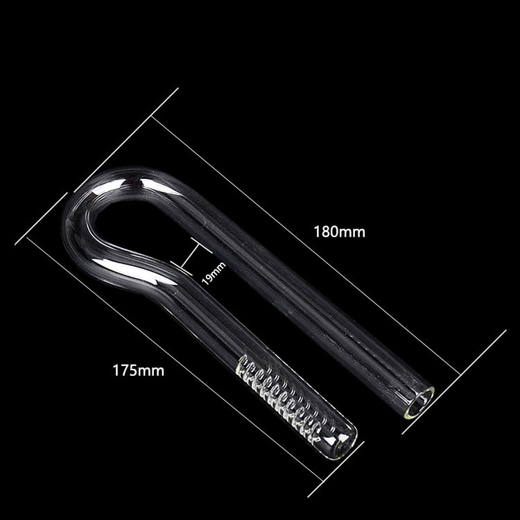 Lelie glazen pijp mini nano 13mm 10mm instroom uitstroom straalmotor uitstroom vis plantentank aquarium filter accessoire