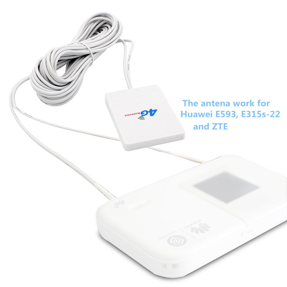 4G Panel Lte Antena Антенна 3G Sma TS9 CRC9 Connector Met 3M Kabel Draad Hign Gain Wifi antenne Voor Huawei Router Usb Modem