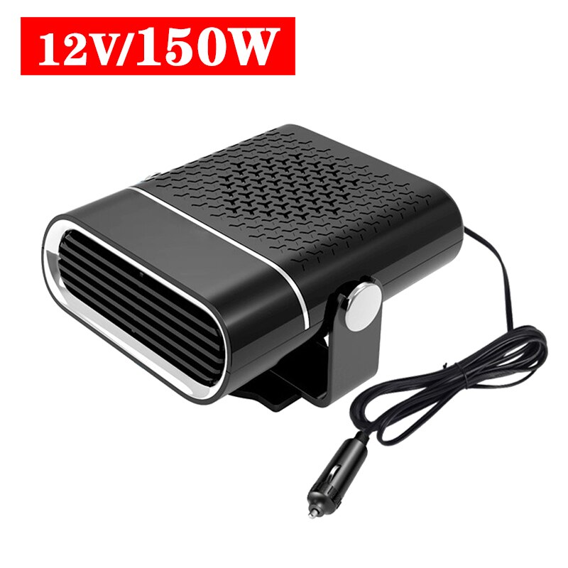 1000W Car Heater Electric Heating Fan Defogging 12V/24V Portable Electric Dryer Windshield Demister Defroster For Car Home: white