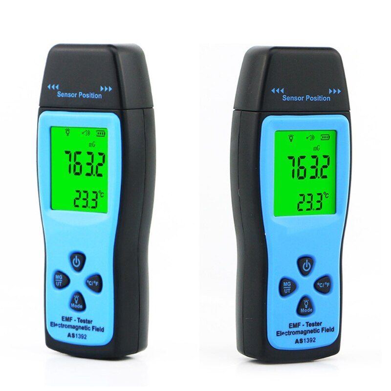 AS1392 Emf Meter Lcd Straling Dosimeter Mini Emf Tester Elektromagnetische Veld Straling Detector Dosimeter Tester