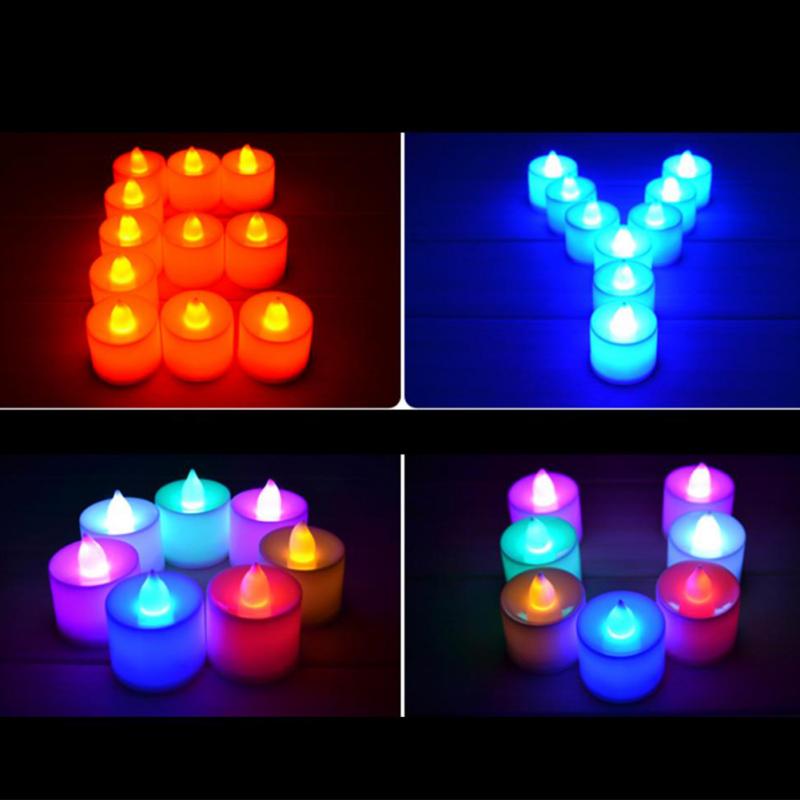 Casa lámpara de velas LED vela plástica forma de luz LED fliker sin llama para la boda/vacaciones