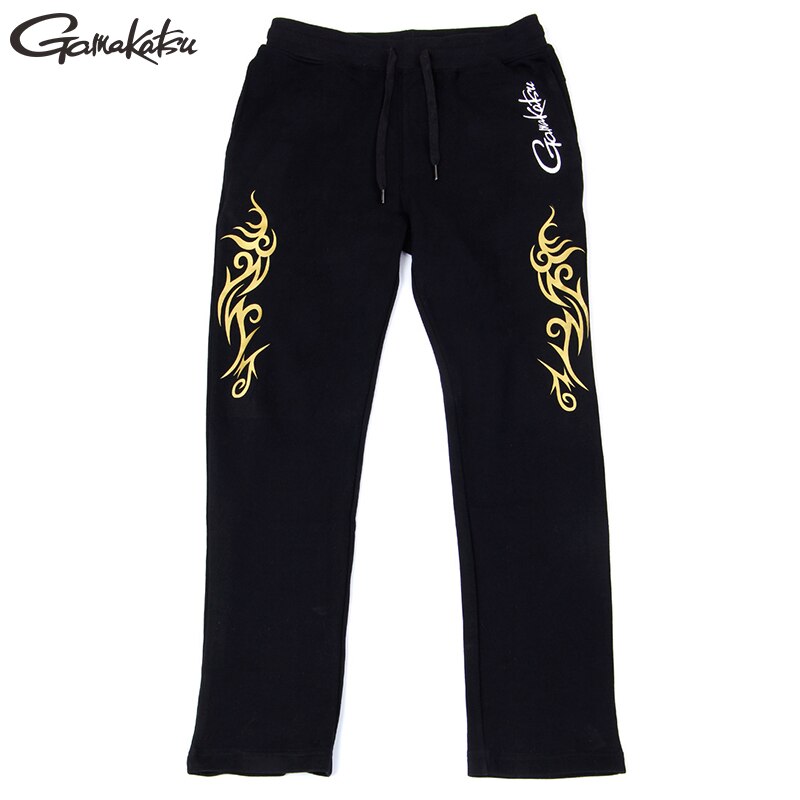 Gamakatsu Lente Herfst Vissen Pakken Mannen Jas Capuchon Katoenen Ademende Qucik Drogen Warm Houden Broek Sets Outdoor Vissen Pak: L / Pants