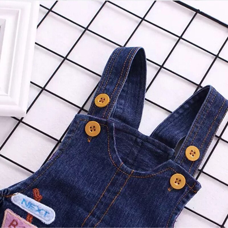 Ienens 1-3Y Meisje Jongens Jeans Overalls Kindje Denim Tuinbroek Peuter Lange Broek Kinderen Jongen Jumpsuit Kleding Kleding Kind Broek