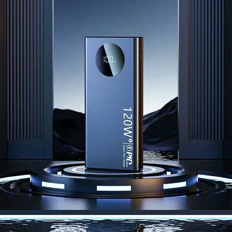 Banco de energía de 120W y 50000mAh, Banco de energía de carga rápida de alta capacidad, cargador de batería externo de capacidad portátil para todos los teléfonos Xiaomi