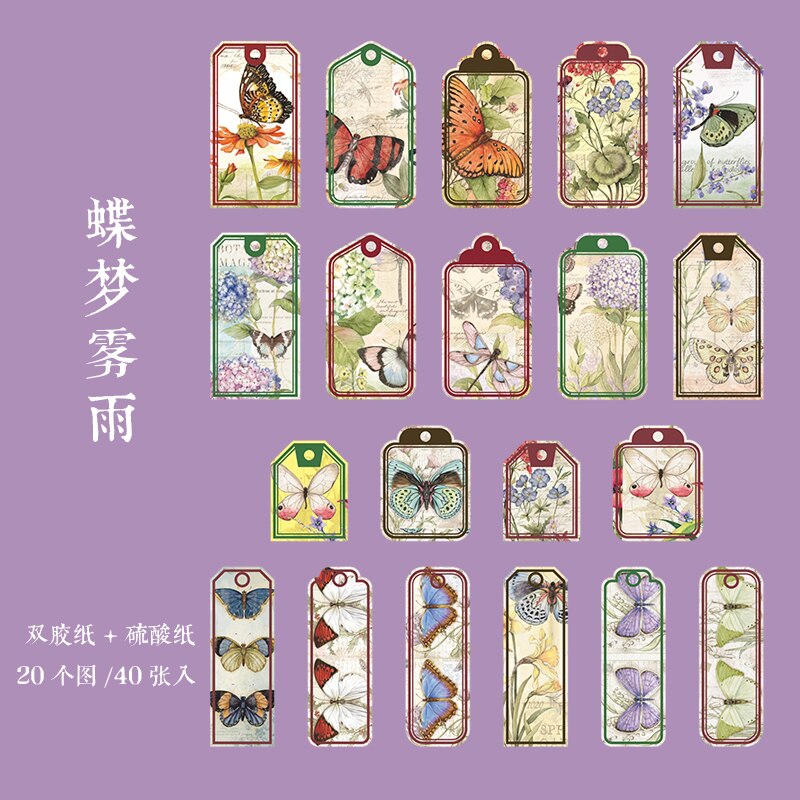 RUISPEED 100 stuks vintage-stickers - Coquette esthetiek met schattige