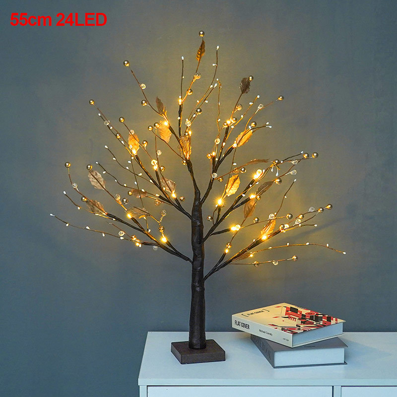 Heißer Ostern Baum Mit 24/144 LED-leuchten Weiß Leuchten Mini Zweig Baum Lampe Dekorationen Für Hängen Weihnachten Festival Ornamente: Olive