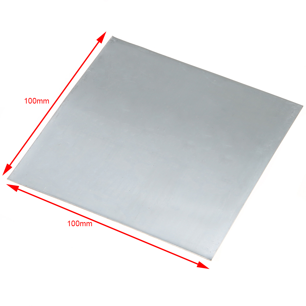 1 Uds Placa de Zinc 99.9% Zinc puro Zn chapa 100mm x 100mm x 0,2mm para accesorios de Laboratorio de Ciencia