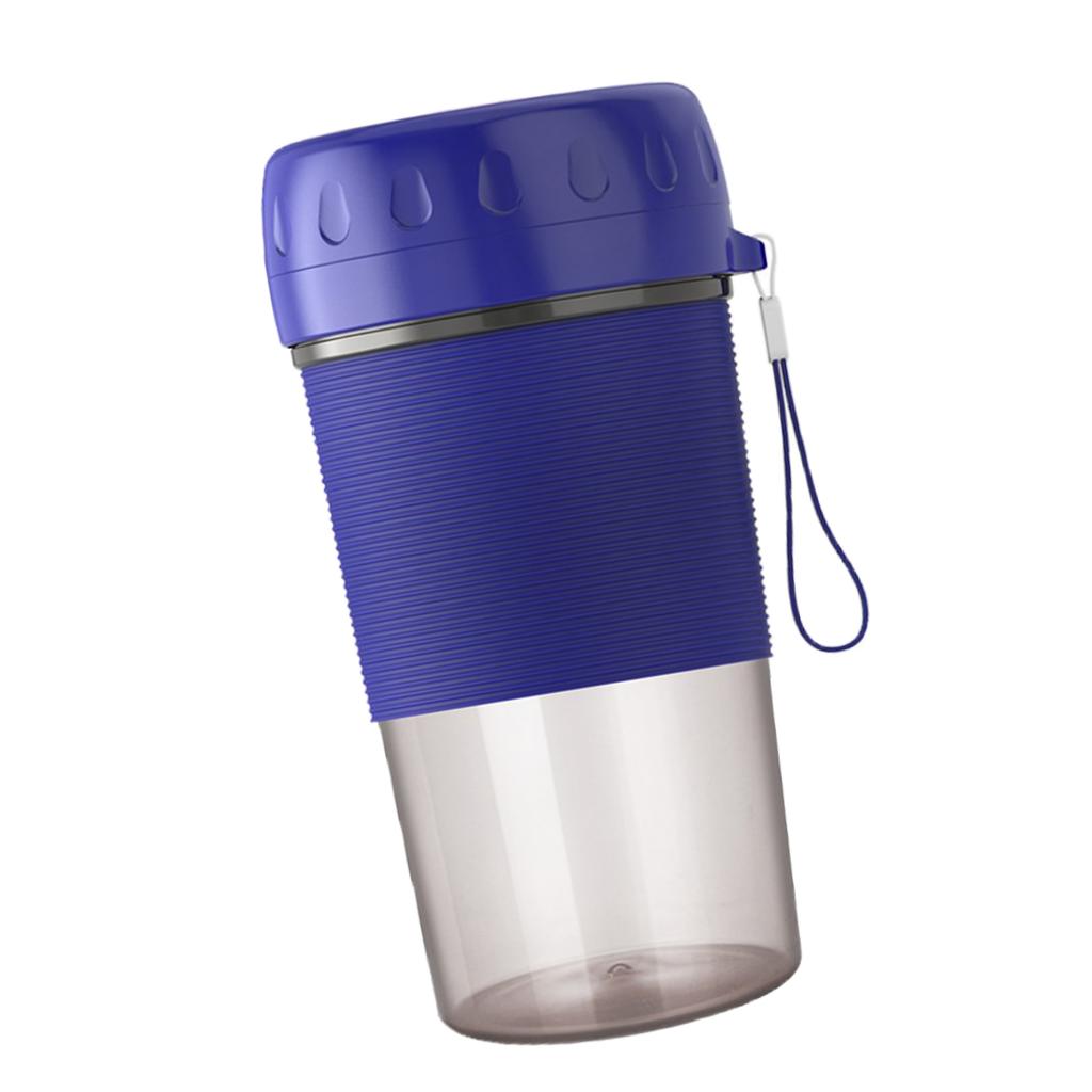 Bärbar personlig mixer elektrisk usb liten smoothie juicer kopp, mini hushållsfrukt mixer med 300ml glasflaskor