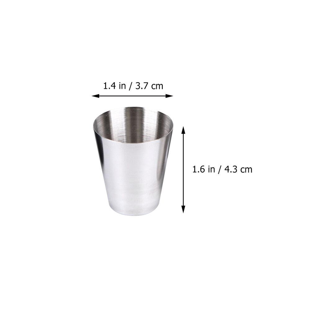 4 Stuks 30Ml Rvs Cups Bier Whiskey Mokken Outdoor Travel Cups Schot Kopjes Drinken Met Zwart Lederen carrying