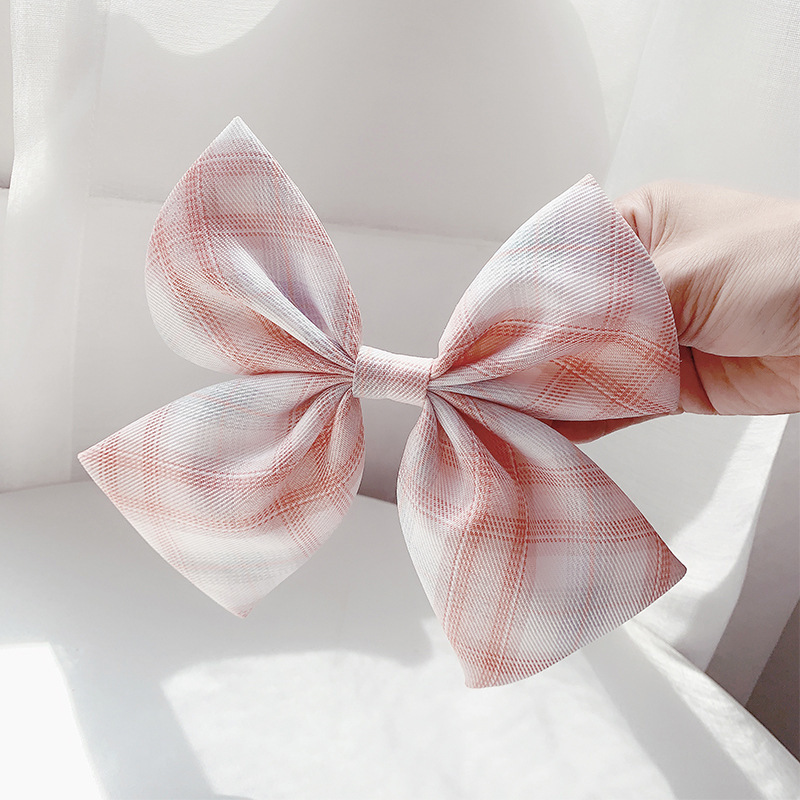 Vintage gros nœuds papillon de cheveux pinces à cheveux mignonnes Satin deux couches papillon arc épingle à cheveux fille cheveux accessoires pour femmes nœud papillon épingles à cheveux: jaune clair