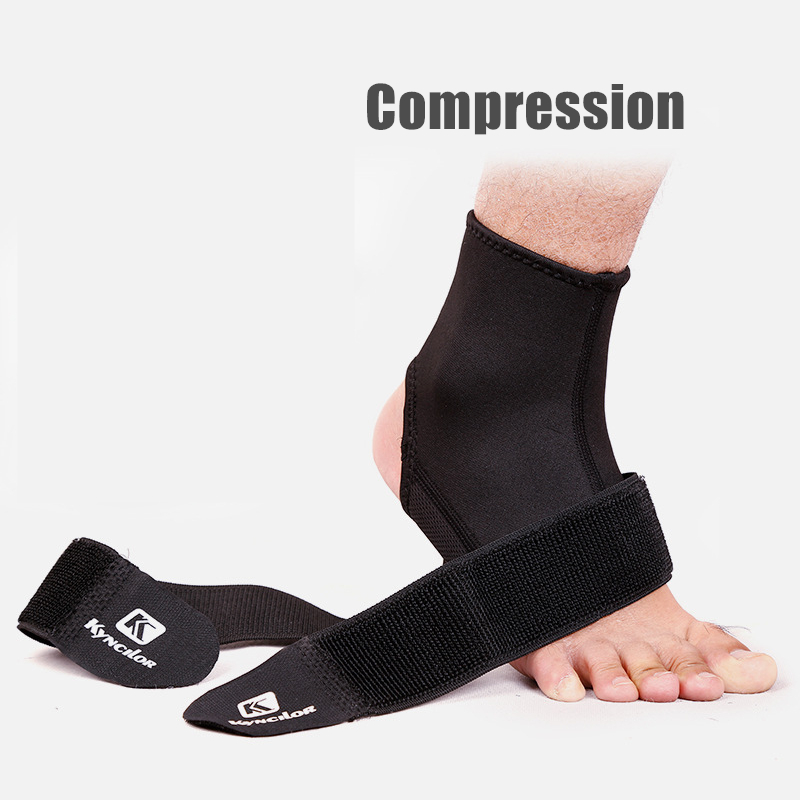 1 stk ankelstøtte justerbar elastisk anti forstuvning ankelbeskytter sport fitness ankelbeskytter bandage