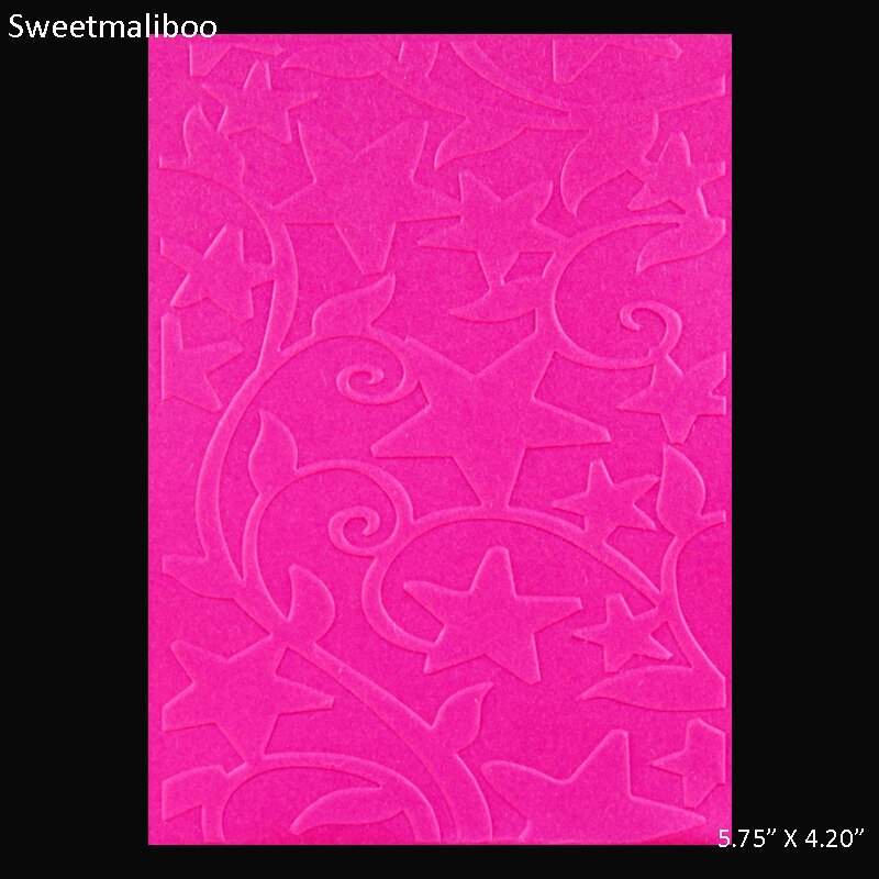 stars and lace template embossing folder plastic DIY Scrapbooking stencils paper card making craft envelop album box decor