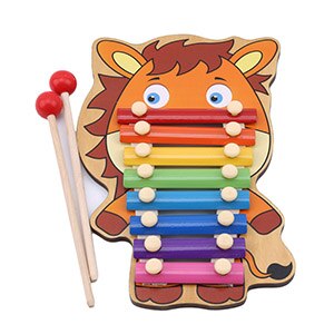 Animal Octave Children Musical Toy Rainbow Wooden Xylophone Instruments Children Music Instrument Learning Education Puzzle Toy: horse