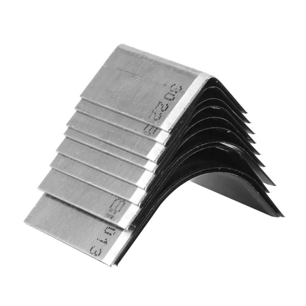 10 Uds. De extremo de cinturón de cuero para manualidades, troquel de extremo plano y afilado, molde para corte para billetera de cuero, cortacésped de esquina: C