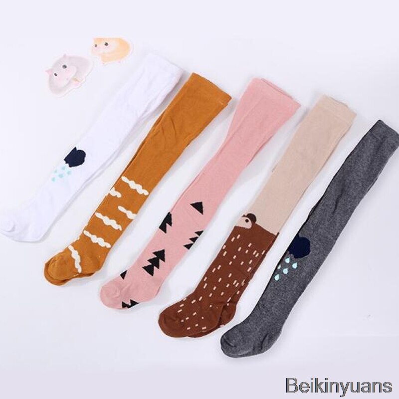 Leuke Dier Geometrie Kinderen Meisje Panty Panty Kous Katoen Kind Baby Meisje Panty Kousen Kinderen Panty