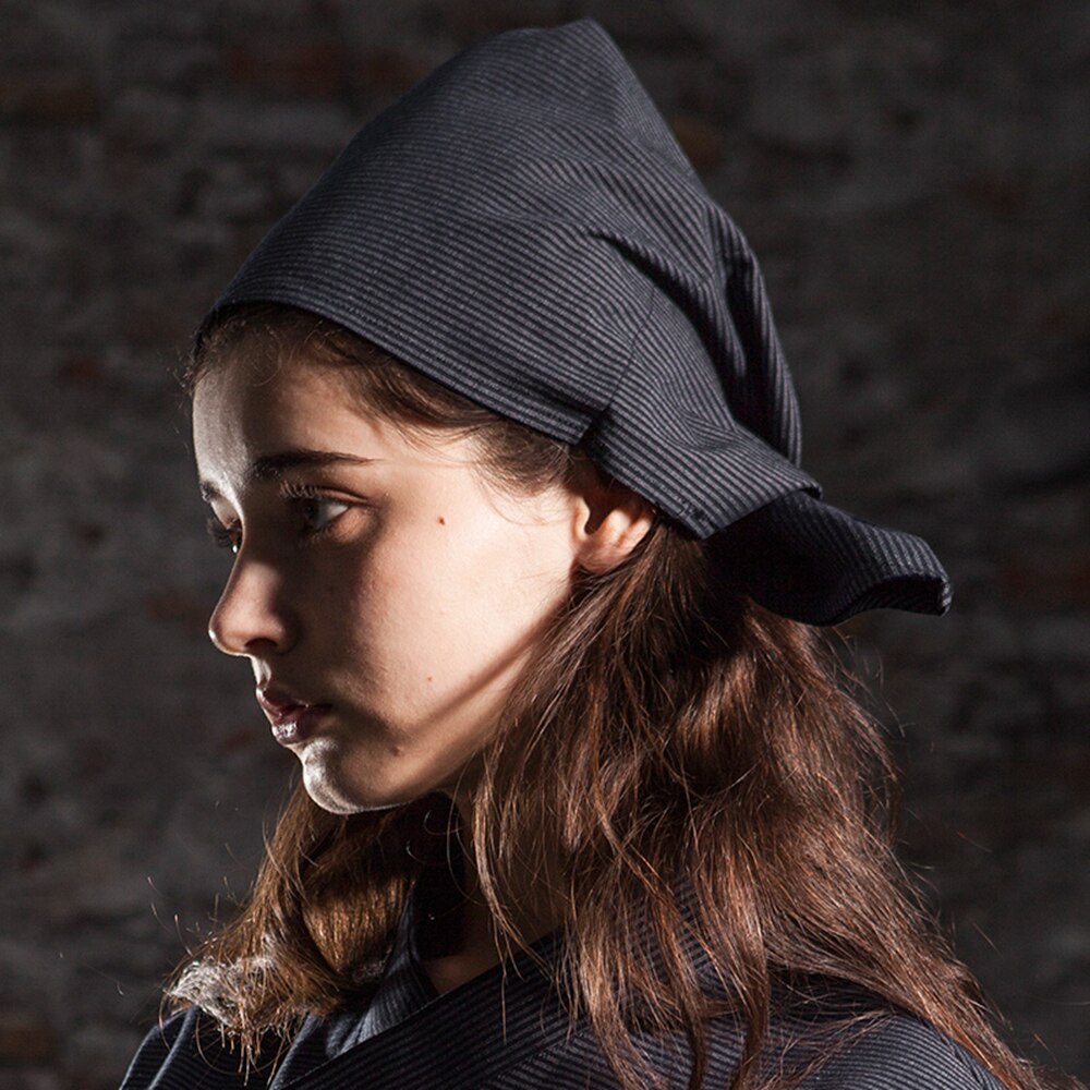 Japanese Style Chef Hat Waiter Work Cap Catering Hotel Hotpot Hotel Sushi Costume Patisserie Reposteria Cooking Hat: Stripe