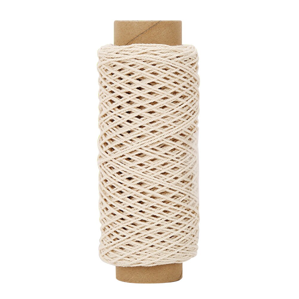 Macramé touw bruiloft ambachtelijk beige gedraaid koord haakwerk doe-het-zelf knutsel katoenen touw: 1mm
