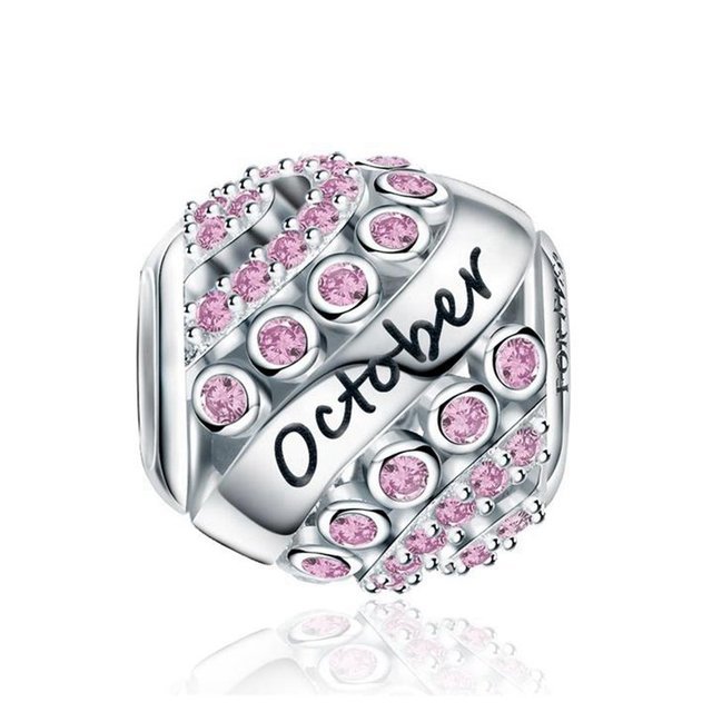 Nuovo compleanno pietra originale adatto braccialetto 925 argento ciondolo donna gioielli galassia cielo stellato Charms perline Kit fai da te: D025-10