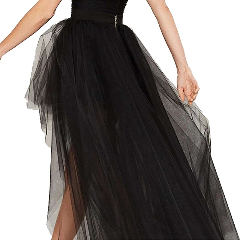 Jupe Lolita noire en Tulle, , jupon sous-jupe, Tutu, Sexy,