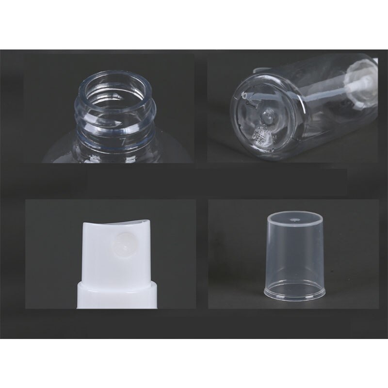 10 stk bærbare små gennemsigtige plast tomme sprayflaske genopfyldelige flasker 5ml/10ml/20ml/30ml/50ml/60ml/80ml/100ml/200ml