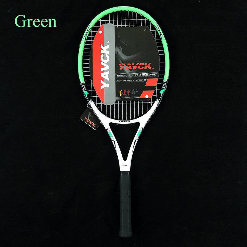 1 Pcs Tennis Racket Composiet Carbon Gebruikt Voor Mannen/Vrouwen Beginner Sport Gebruik Nylon Netto Kabel Schokabsorptie Training netto Racket