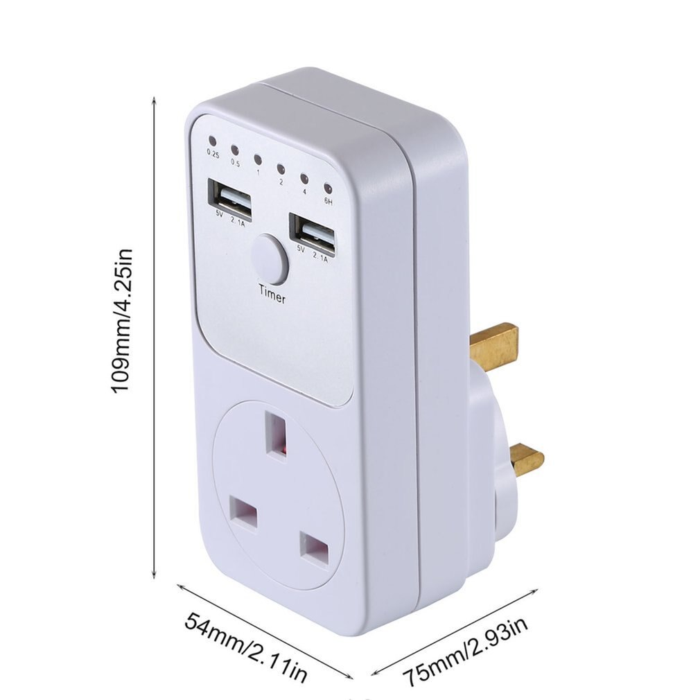 Dual USB Timing Socket Switch Electronic Device Countdown Socket Smart Control Socket Pluggable Socket