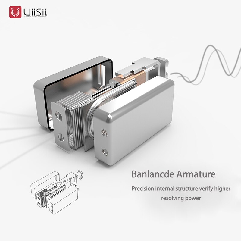 UIISII BA-T8S 2DD + 1BA 6 lecteurs technologie hybride écouteur HIFI isolation du bruit stéréo avec micro moniteur casque 100% boîte d'origine