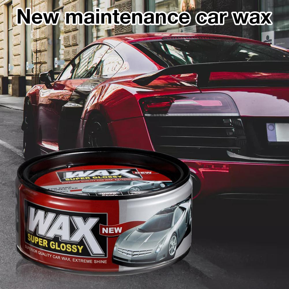 Cera dura de pulido superbrillante para coche, cera de 320 gramos, mantenimiento, excelente efecto de acristalamiento, fácil de usar, estilo