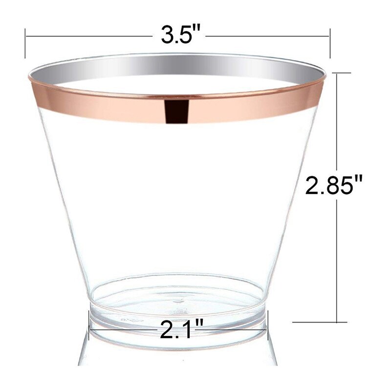 Bestrose Goud Plastic Cup Papieren Handdoek Tafelkleed Regen Zijde Gordijn Birthday Party Wedding Decorations