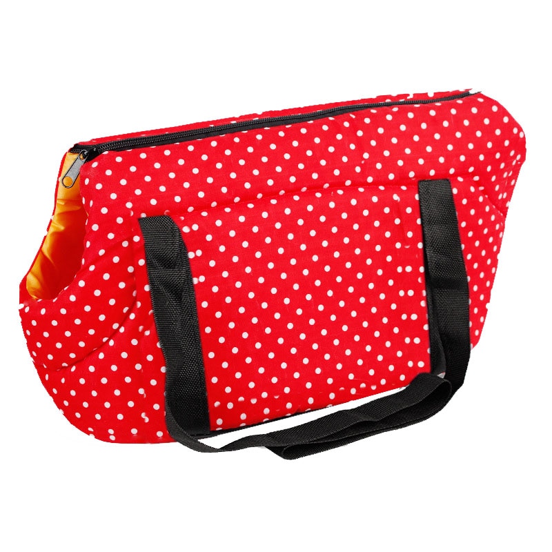 Pawstrip-bandolera con estampado de puntos para perro, portador de Gato de invierno, para viajes al aire libre, para Chihuahua, S/L