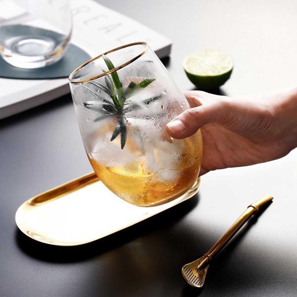 glass Cup 400ml Transparent Glass Heat Resistant Glass For Wine Tea Cups For Home Juice Glass Cup