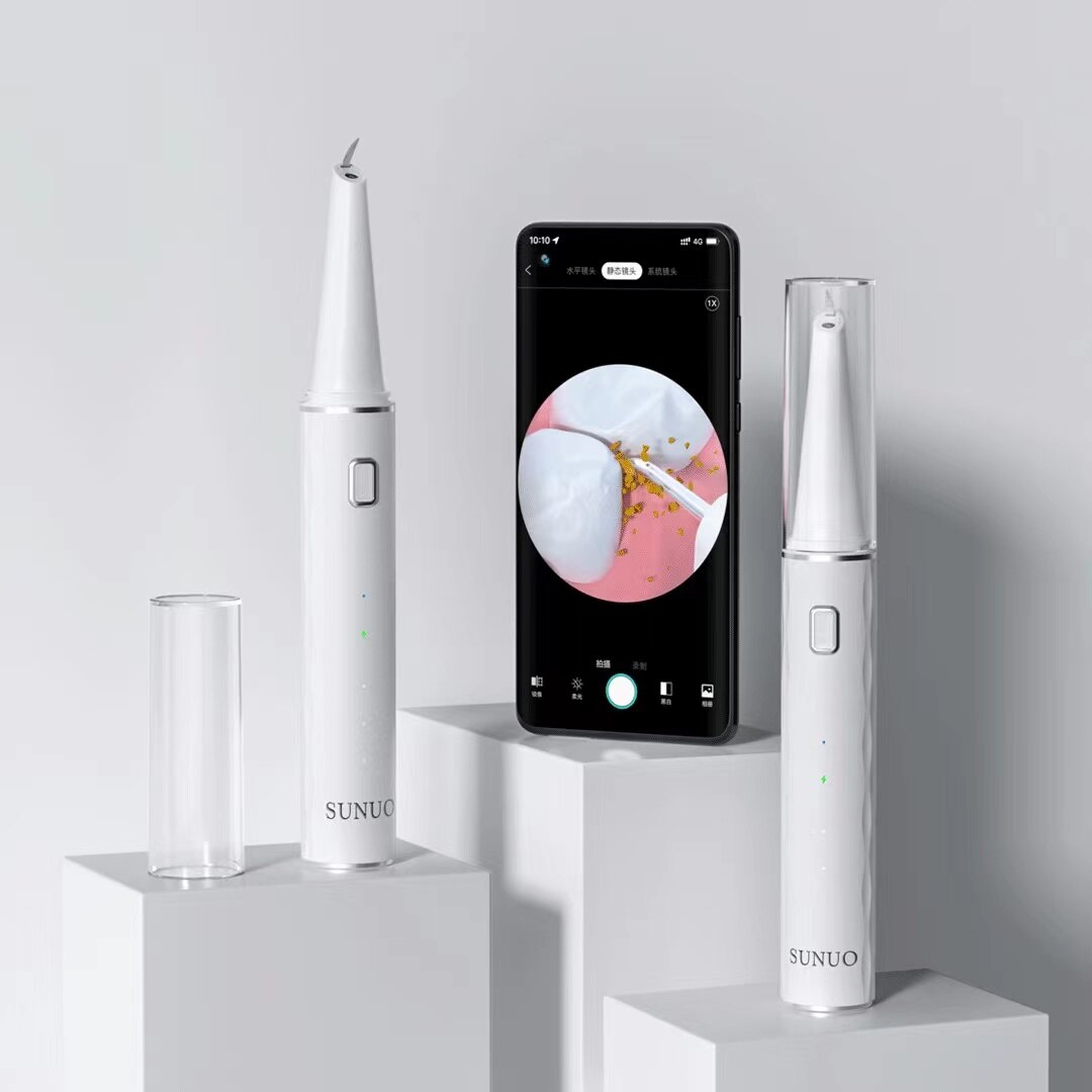 Xiaomi-escarificador ultrasónico Dental Visual T12 Pro, removedor de sarro y cálculo Dental, aplicación inteligente, limpiador de endoscopio HD de 500W