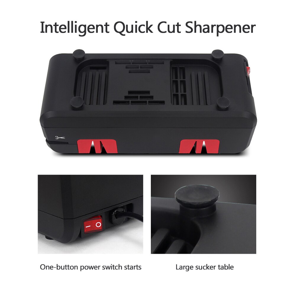 Multifunktions knivsliber elektrisk husholdnings hurtigsliber automatisk knivsliber køkkenkniv slibesten køkkenværktøj