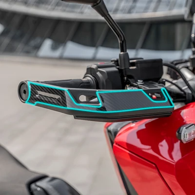 Autocollant en carbone pour moto et Scooter X ADV 750 Xadv 750, autocollant de protection pour tampon de réservoir de moto –: vert militaire