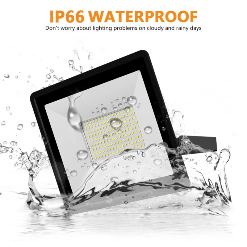 LED spotlight with sensor PIR Motion Sensor Floodlight For Outdoors 100W 50W 30W 20W 10W Wall Waterproof Lamps Garden Spotlights