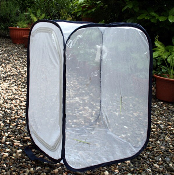 Insect Cage Foldable Butterfly Habitat Mesh Transparent Surface Portable Zipper Insect Supplies Boxes: D / 30x30x30