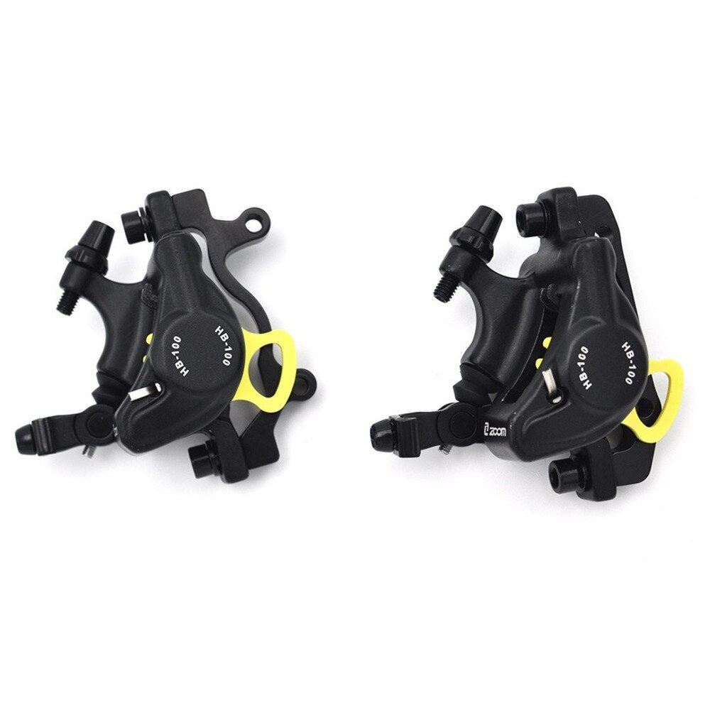 MTB Bike HB-100 Line Pulling Hydraulic Disc Brake Calipers Front Rear Brake Sets Compatible With E-BIKE Xiaomi M365 Disc Brake: 1 Pair Black