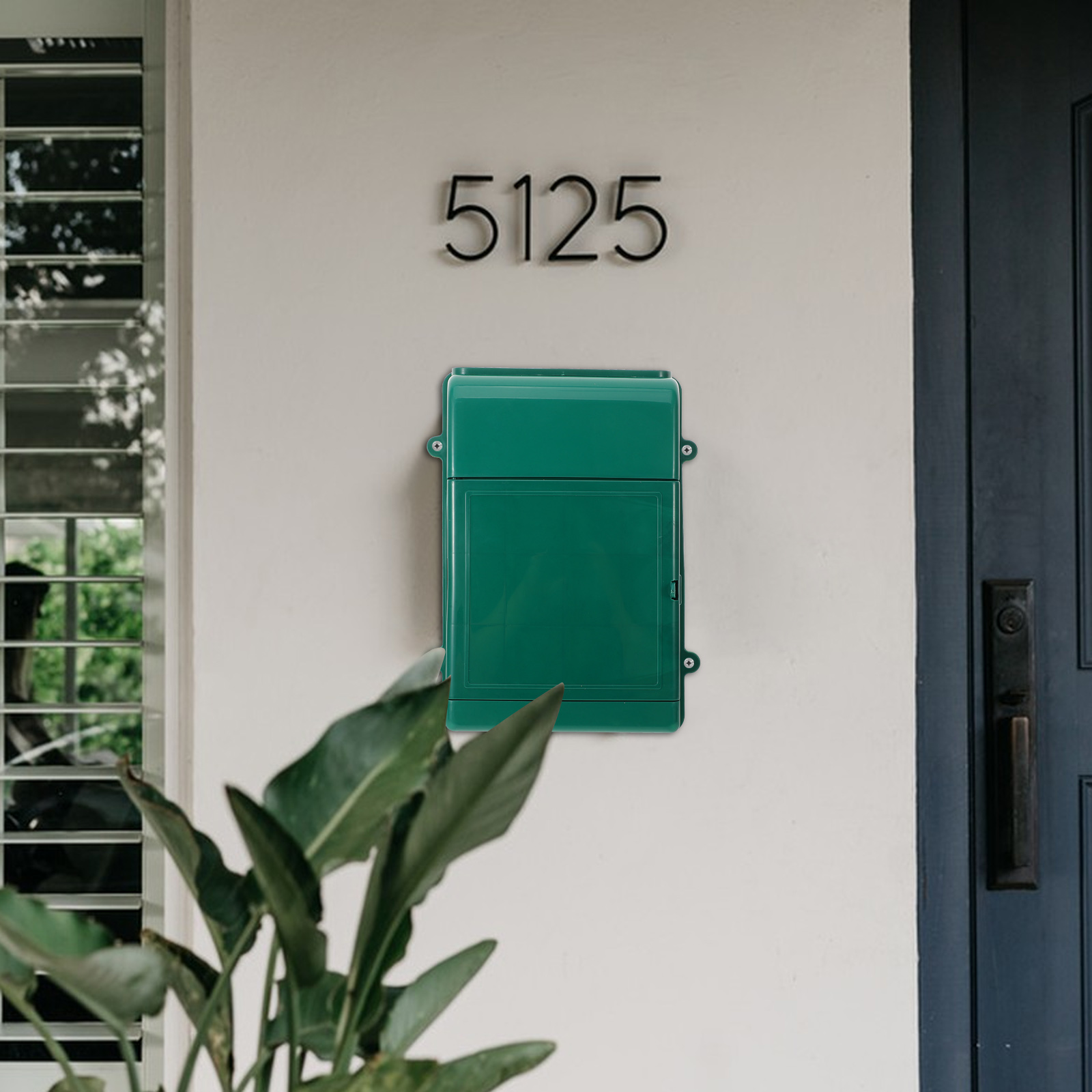 Collection Box Wall-mounted Postal Large Capacity Mailbox Locking Plastic Outdoor Wall Mount Mailbox Post Box