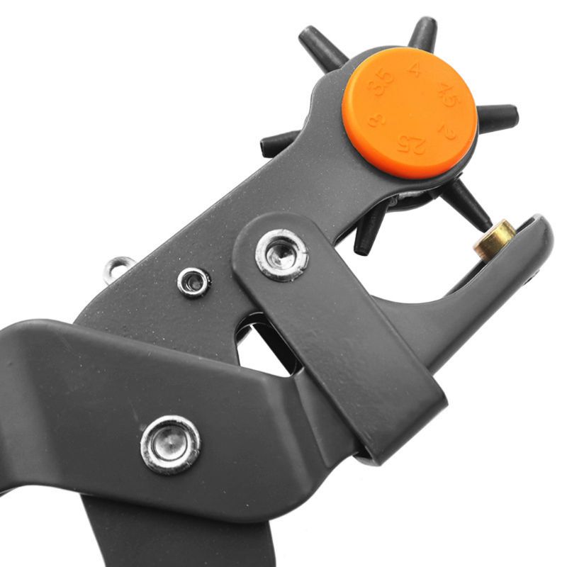 6 tailles ronde trou poinçon rotatif en cuir pince perforateur fabricant outil pour ceinture