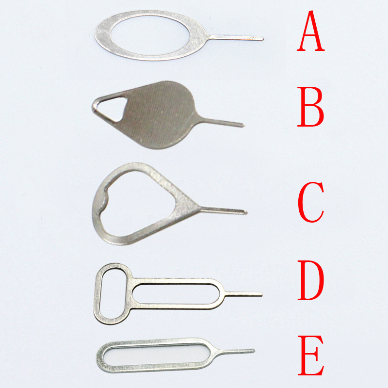 500 unids/lote de bandeja de tarjeta Sim Universal de Metal, Pin de extracción de aguja, eyector de abridor para teléfono móvil