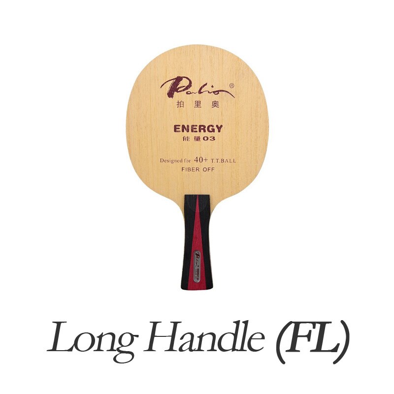 Originele Palio Energie 03 Tafeltennis Blade Racket (5 + 4 Carbon, Off) energie-03 Ping Pong Bat Paddle: SHAKEHAND LONG FL