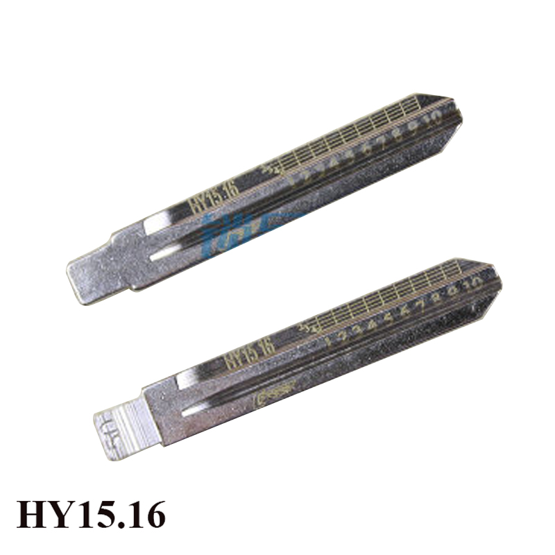 50# HY15 Car key blank with Engraved Line Folding key blank with tick marks