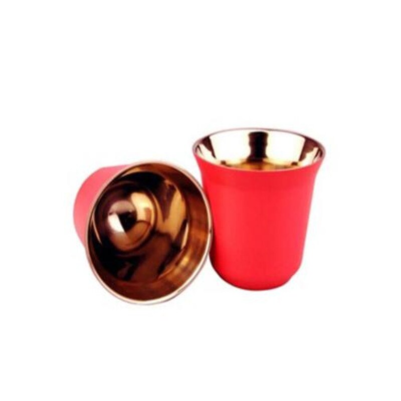 2 uds. Nespresso Concentrat Espresso italiano café de acero inoxidable Nescafe Cápsula de doble pared café herramienta de café juegos: 4