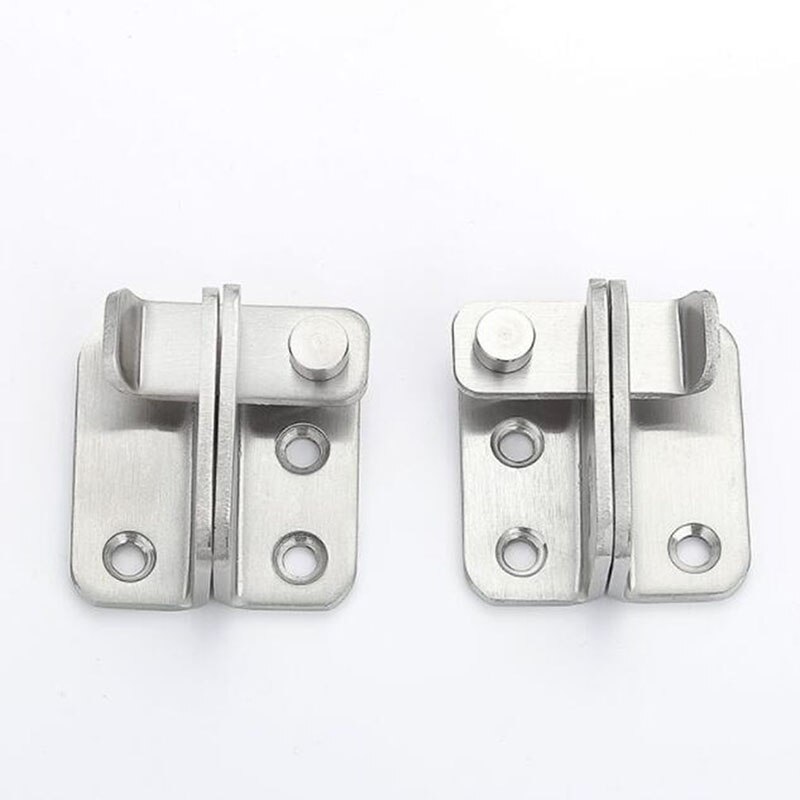 Stainless Steel Bolt Anti-theft Security Door Thick Thicken Bolt Locker Lock Hasp Simple Turn On Left / Right Brief Household
