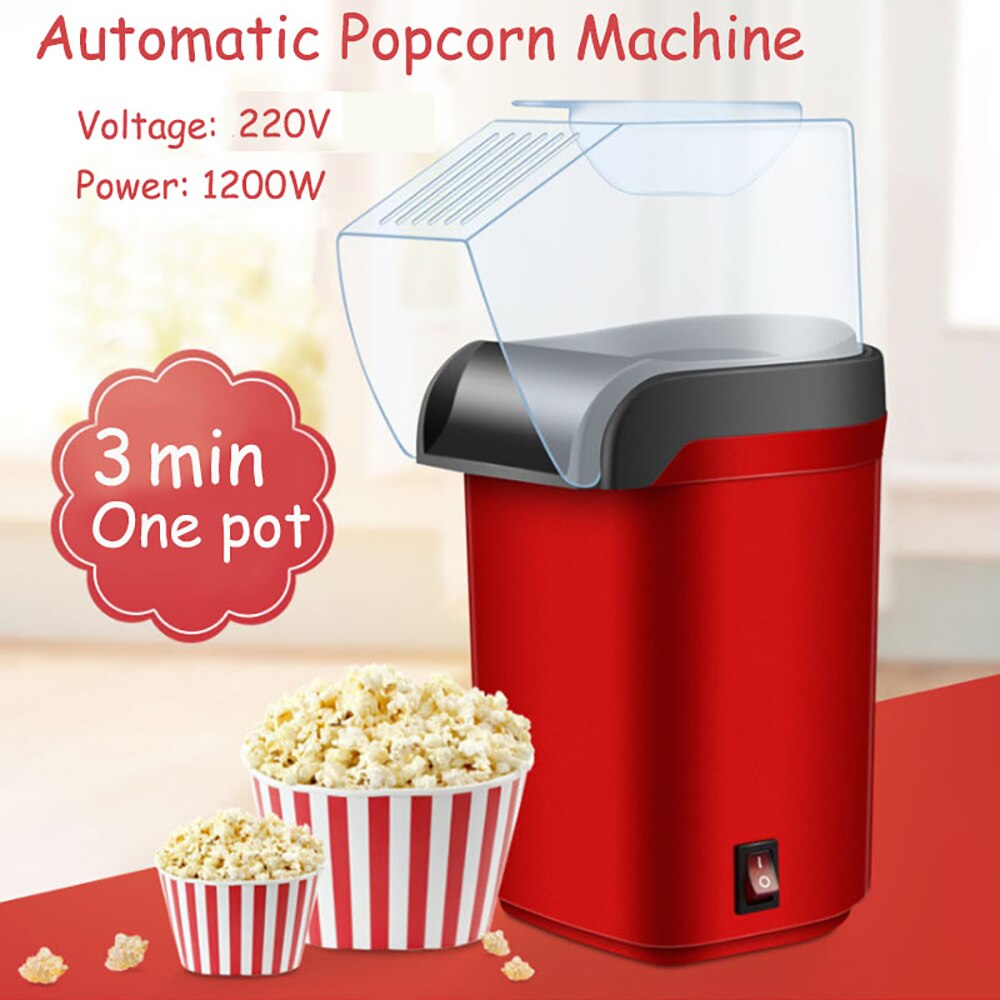 Home Air Popcorn Popper Maker Microwave Machine Delicious &amp; Healthy Idea for Kids Home-made DIY Popcorn Movie Snack
