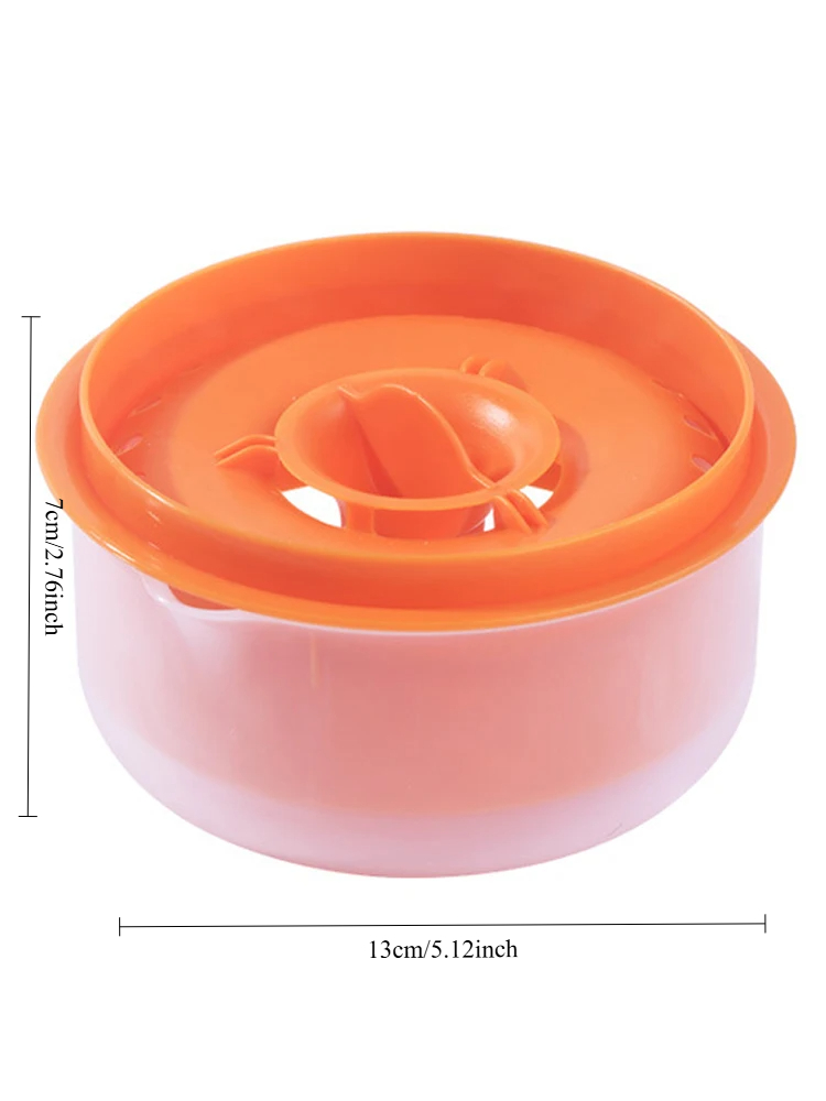Egg Yolk Separator And Egg Separator Baking Tools Large Capacity Kitchen Accessories Clear Kitchen Gadgets: Orange