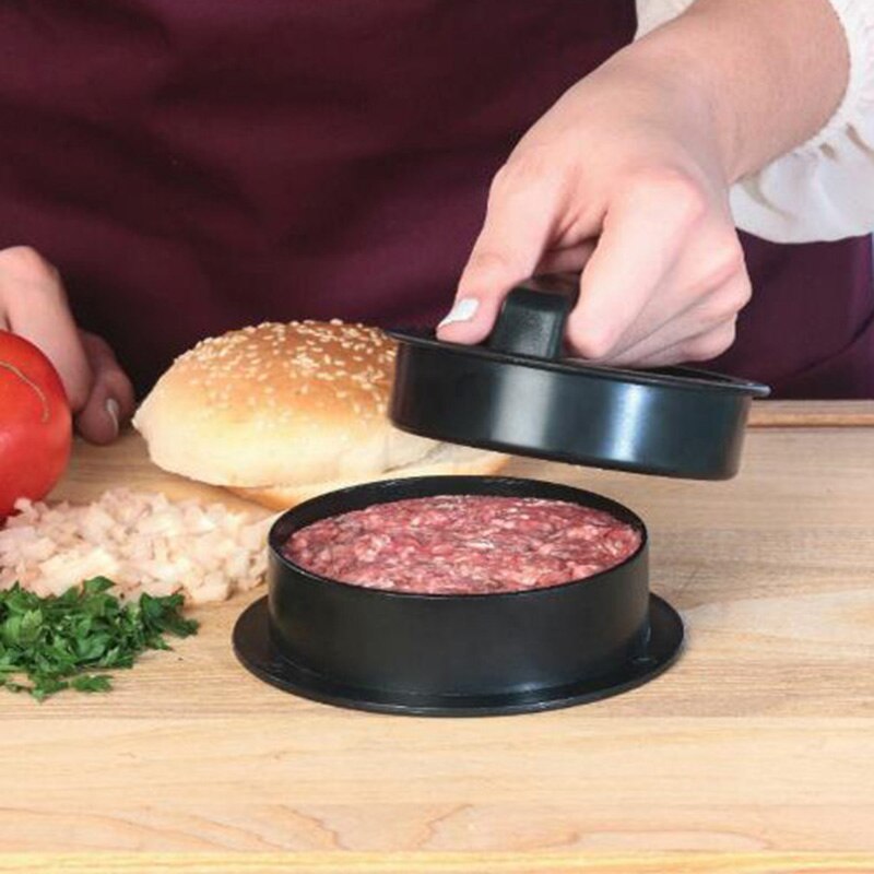 Rund form för hamburgerbiffar grillbiff press non-stick kock kött skiva kökstillbehör matlagningsverktyg