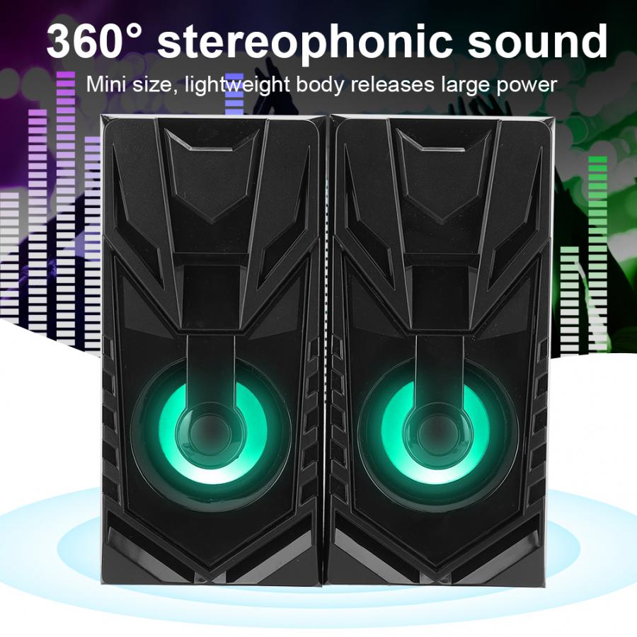 1 Set Van Houten Modieuze Mini Desktop Speaker 2.0 Multi-Media Usb Laptop Speakers