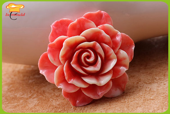 Diy rose camellia lotusknopp solsikke tørr tempo form fondant kakeform leirform: C