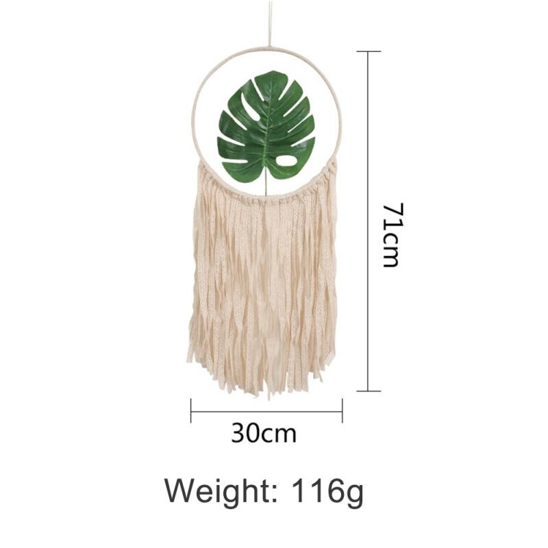 Handgemaakte Geweven Macrame Tapestry Dream Catcher Boho Kamer Decoratie Macrame Muur Opknoping Ornamenten Voor Kinderkamer Nursery: B